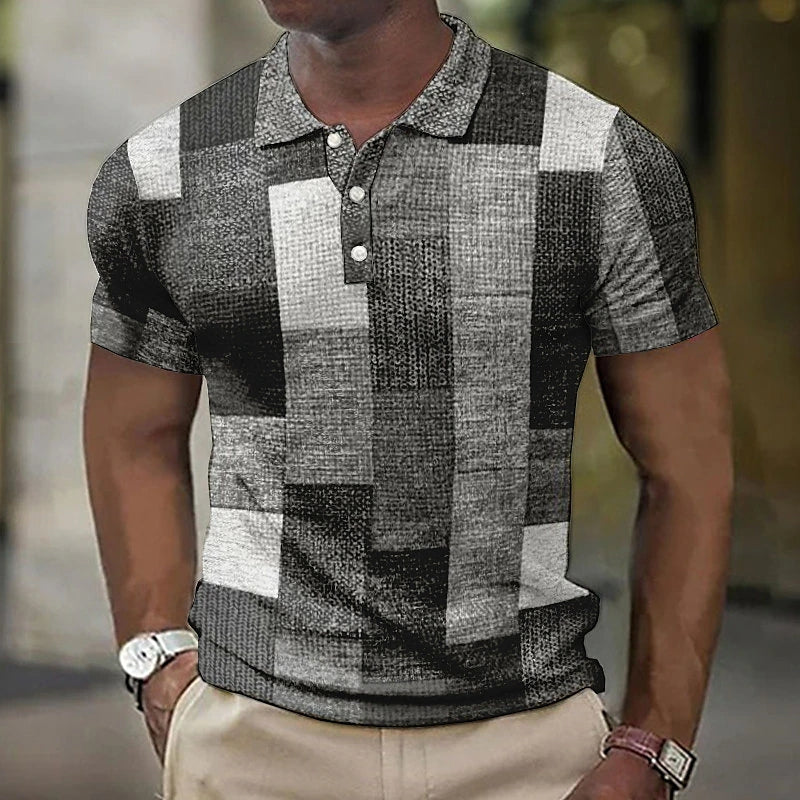 Raffaele™ Polo Multicolor de Estilo Moderno