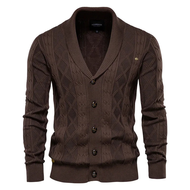 Wexford | Cardigan de malha com gola xaile