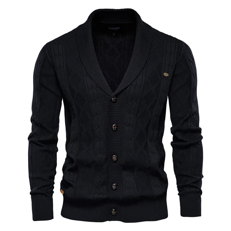 Wexford | Cardigan de malha com gola xaile