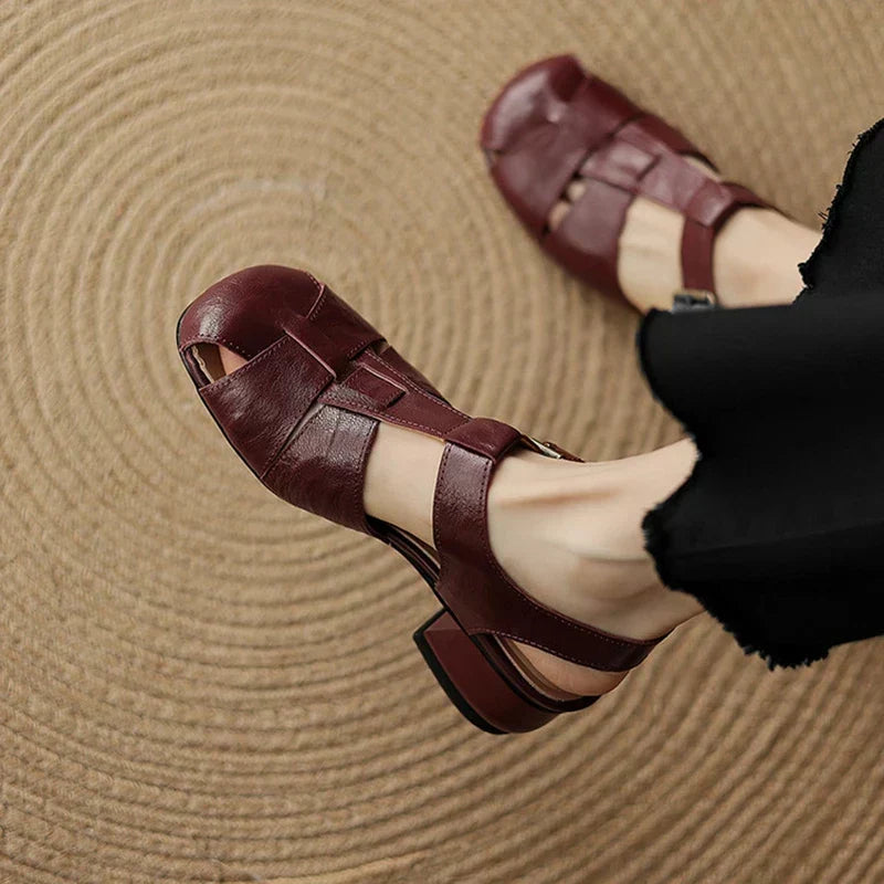 Coralia - Sapatos de Salto Chunky para Mulher