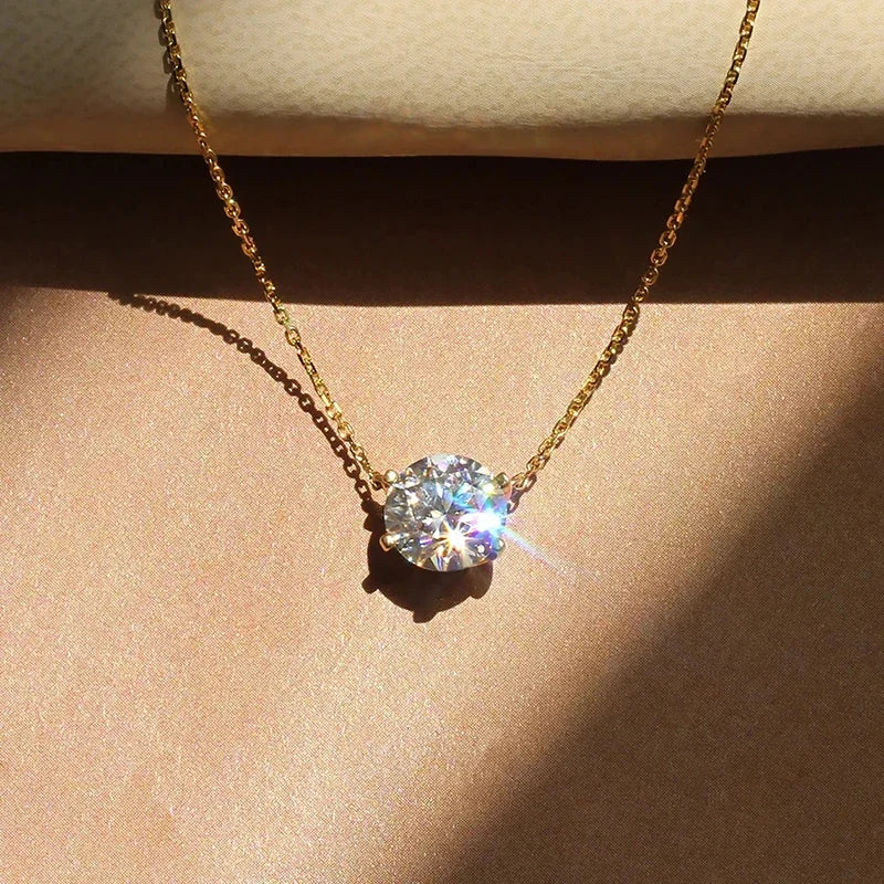 Pendente Solitário Elegante com Cristal