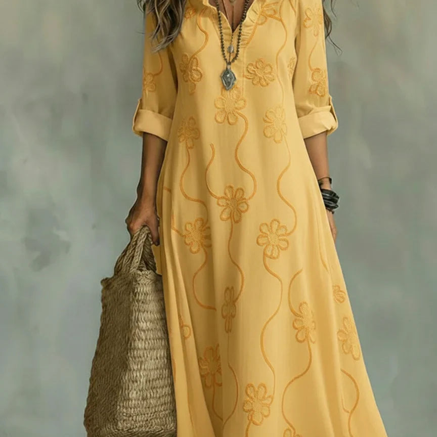Bobbie - Vestido Maxi Floral para Dias de Verão para Mulher