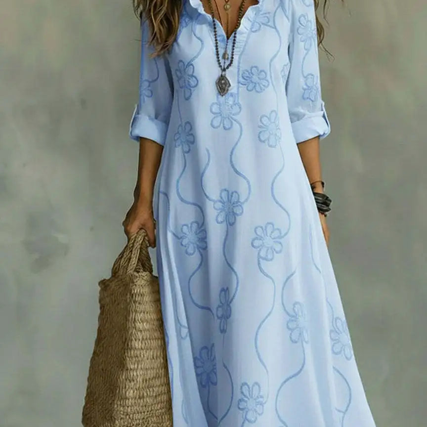 Bobbie - Vestido Maxi Floral para Dias de Verão para Mulher