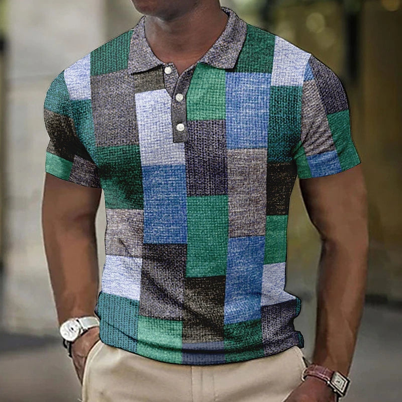 Raffaele™ Polo Multicolor de Estilo Moderno