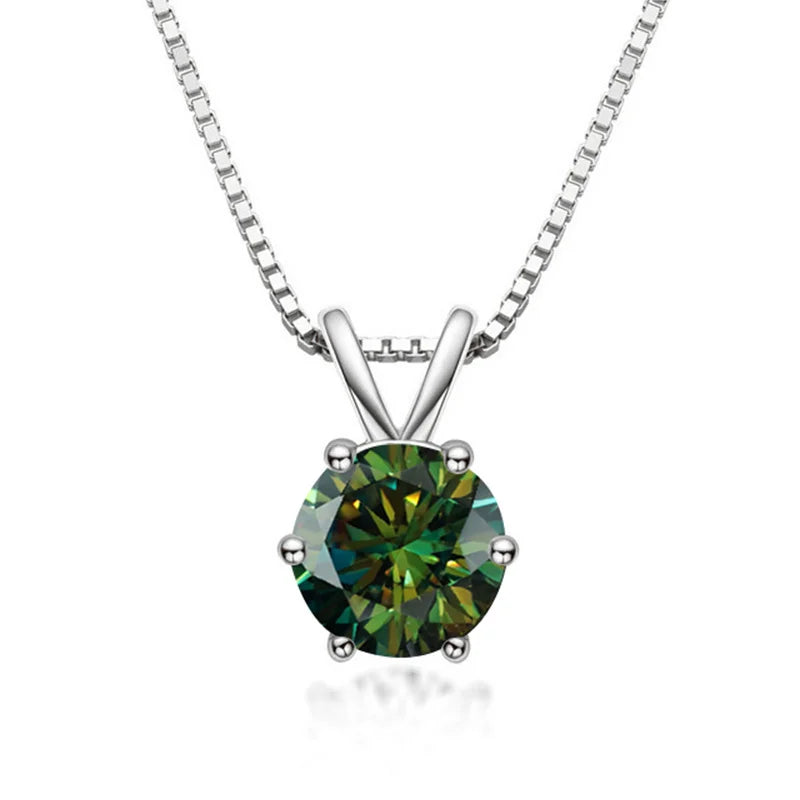Colar Solitário Elegante com Moissanite