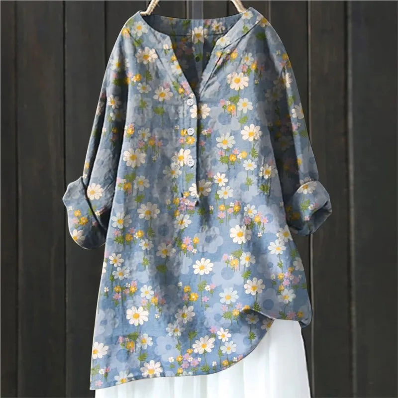 Michela™ — Camisa Floral de Corte Confortável