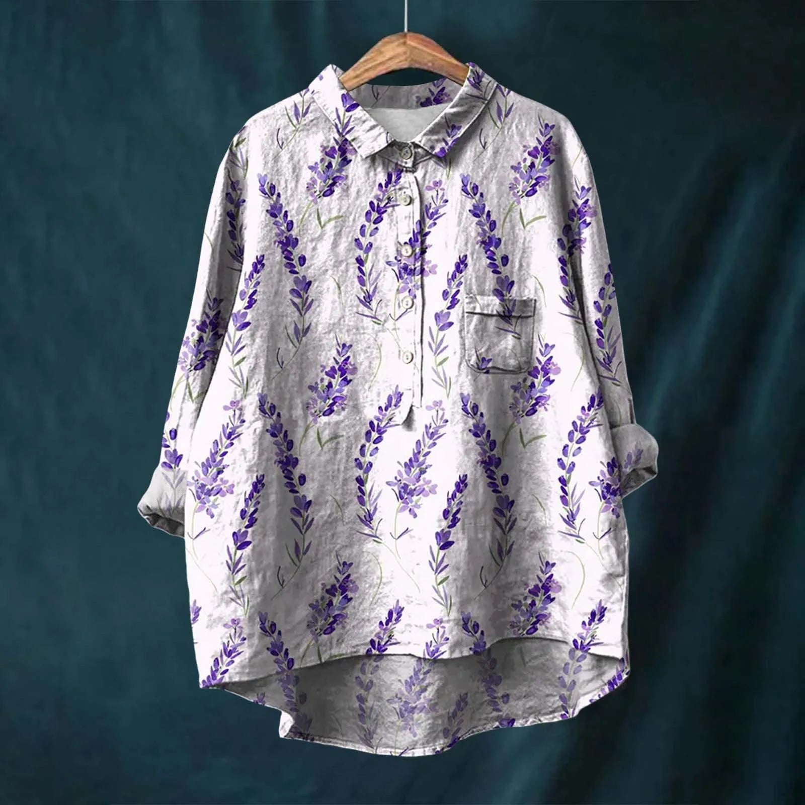 Mariangela — Camisa floral solta para ficar confortável