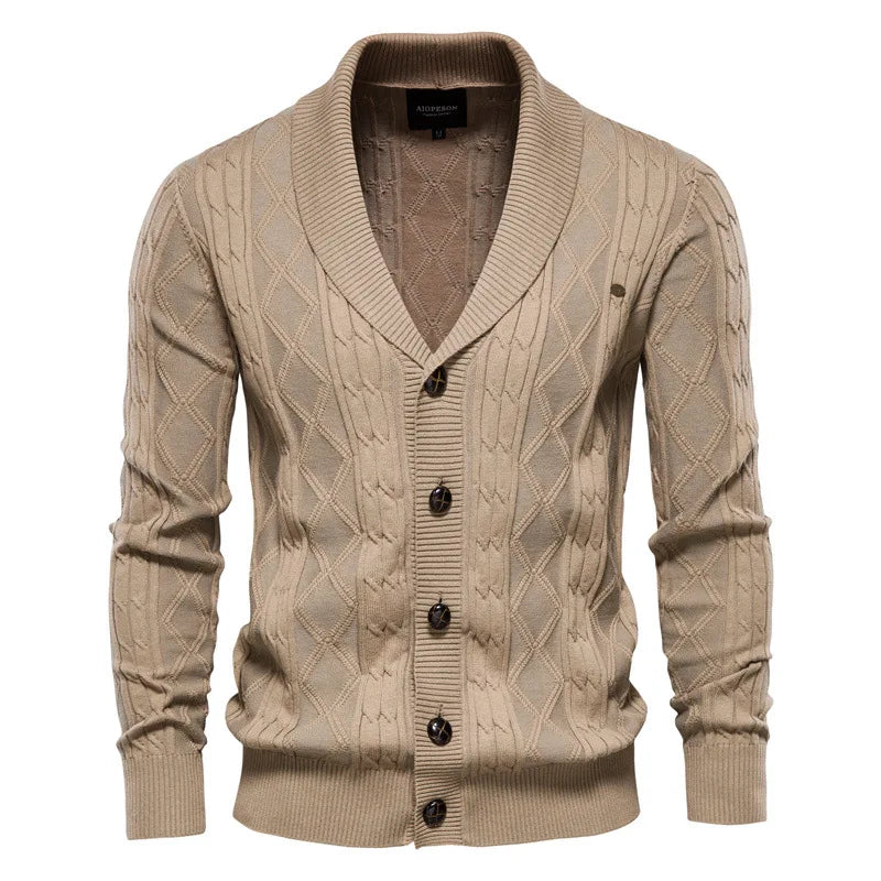 Wexford | Cardigan de malha com gola xaile