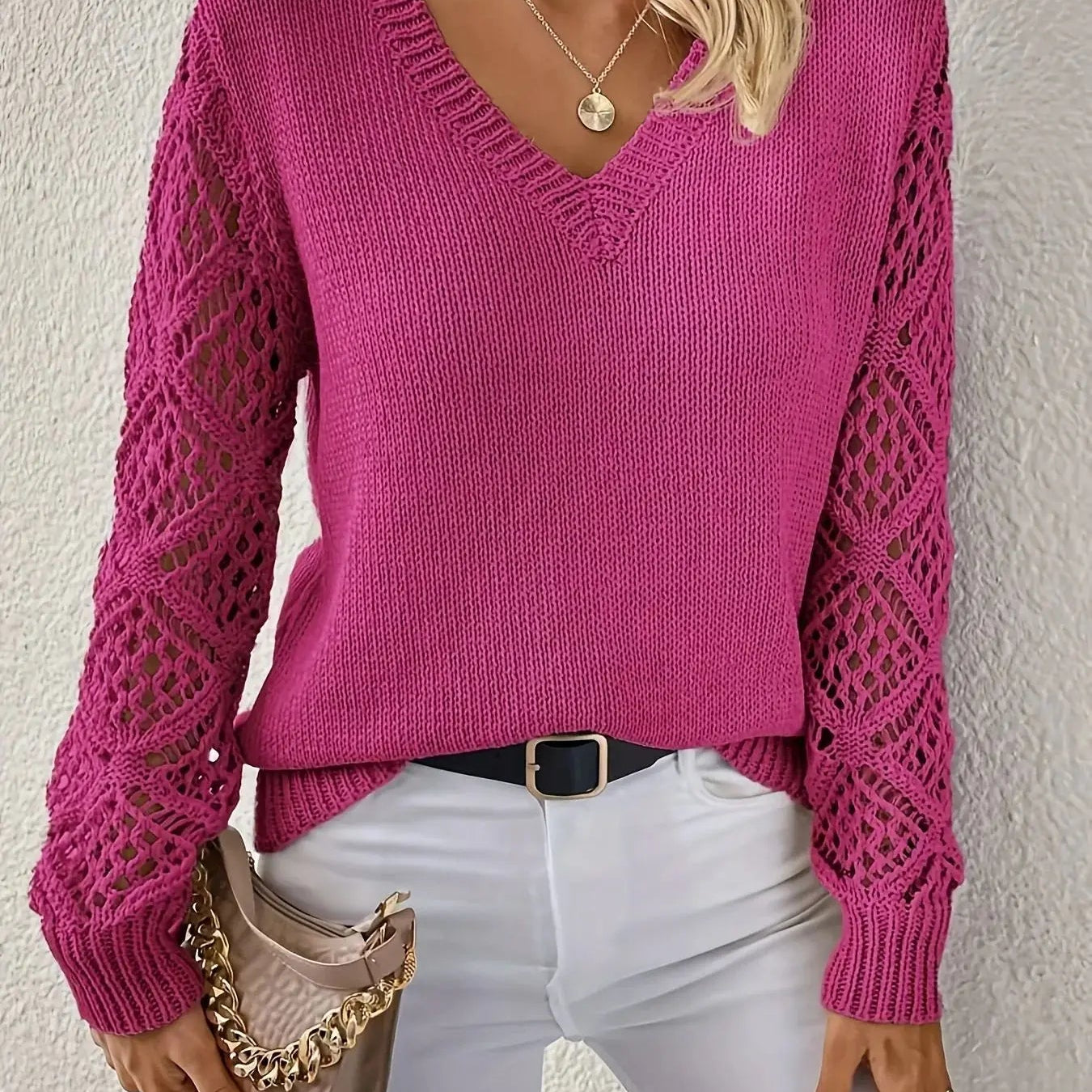 Le Clair | Camisola de malha com decote em V