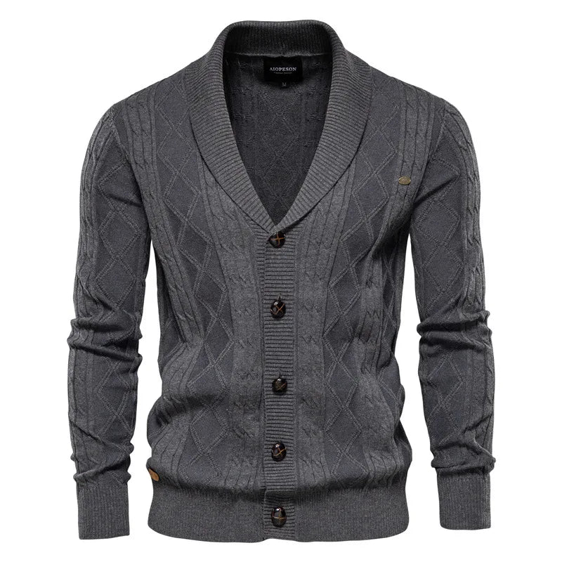 Wexford | Cardigan de malha com gola xaile
