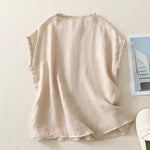 Ines — Blusa de Linho com Renda