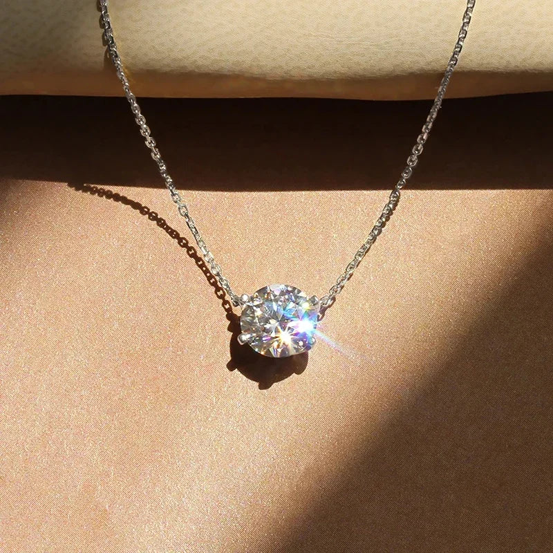 Pendente Solitário Elegante com Cristal