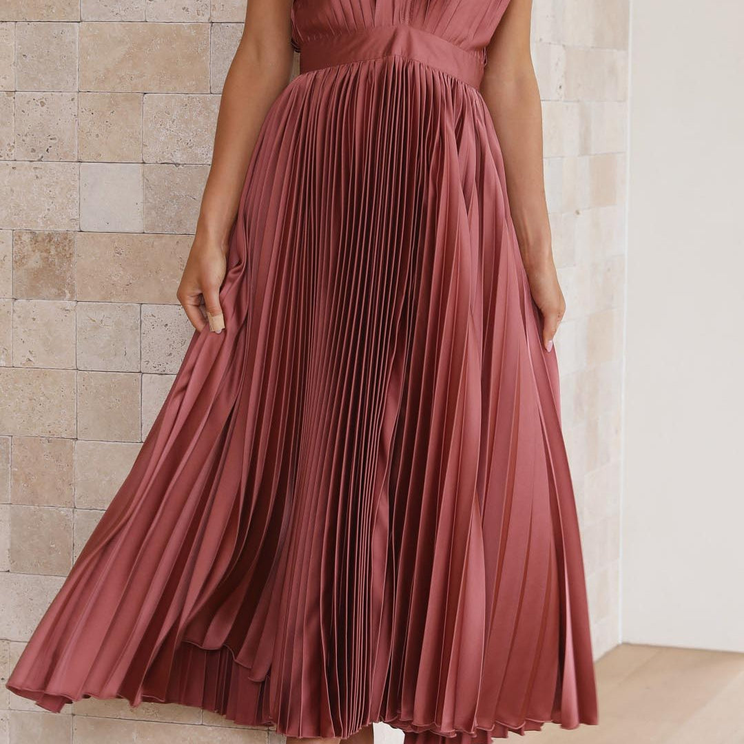 Maria - Vestido plissado elegante