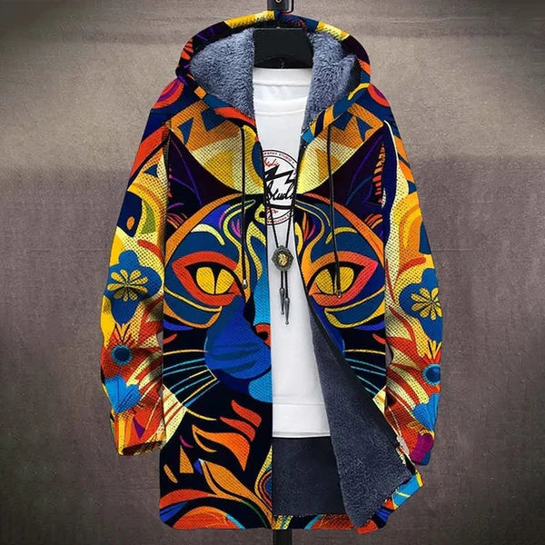 Martina – Cardigan Artístico com Capuz
