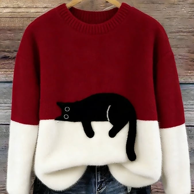 Luna | Camisola com gráfico de gato