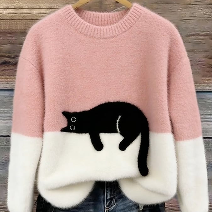 Luna | Camisola com gráfico de gato