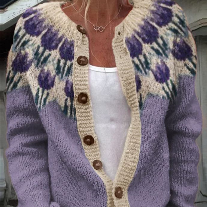 Keysha | Cardigan com padrão floral