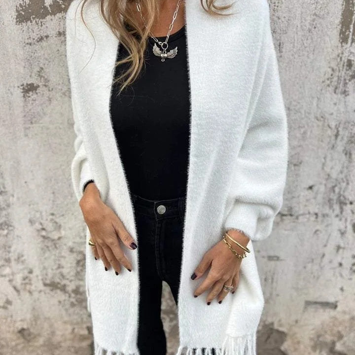 ALBERTA™ | CASACO ELEGANTE COM FRANJAS