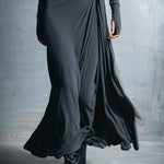 Fernanda – Vestido Maxi Traçado com Nó Lateral