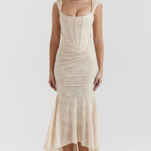 Elodie - Vestido com Cintura Definida