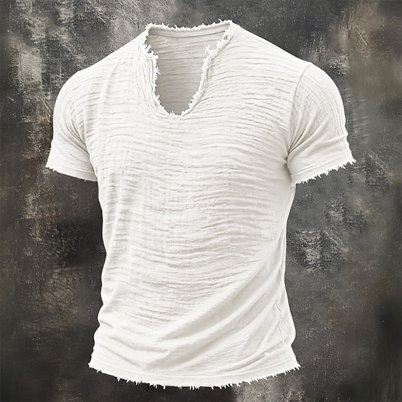 Jairo — T-shirt Vintage de Decote em V
