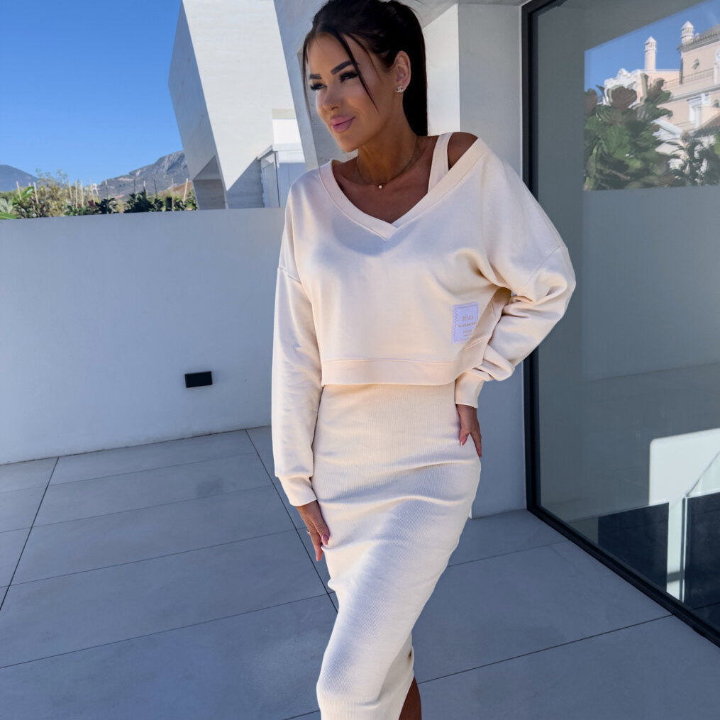 Andrea | Conjunto de camisola e vestido