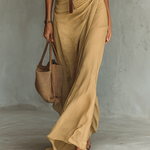 Edda – Vestido Comprido com Gola de Lapela