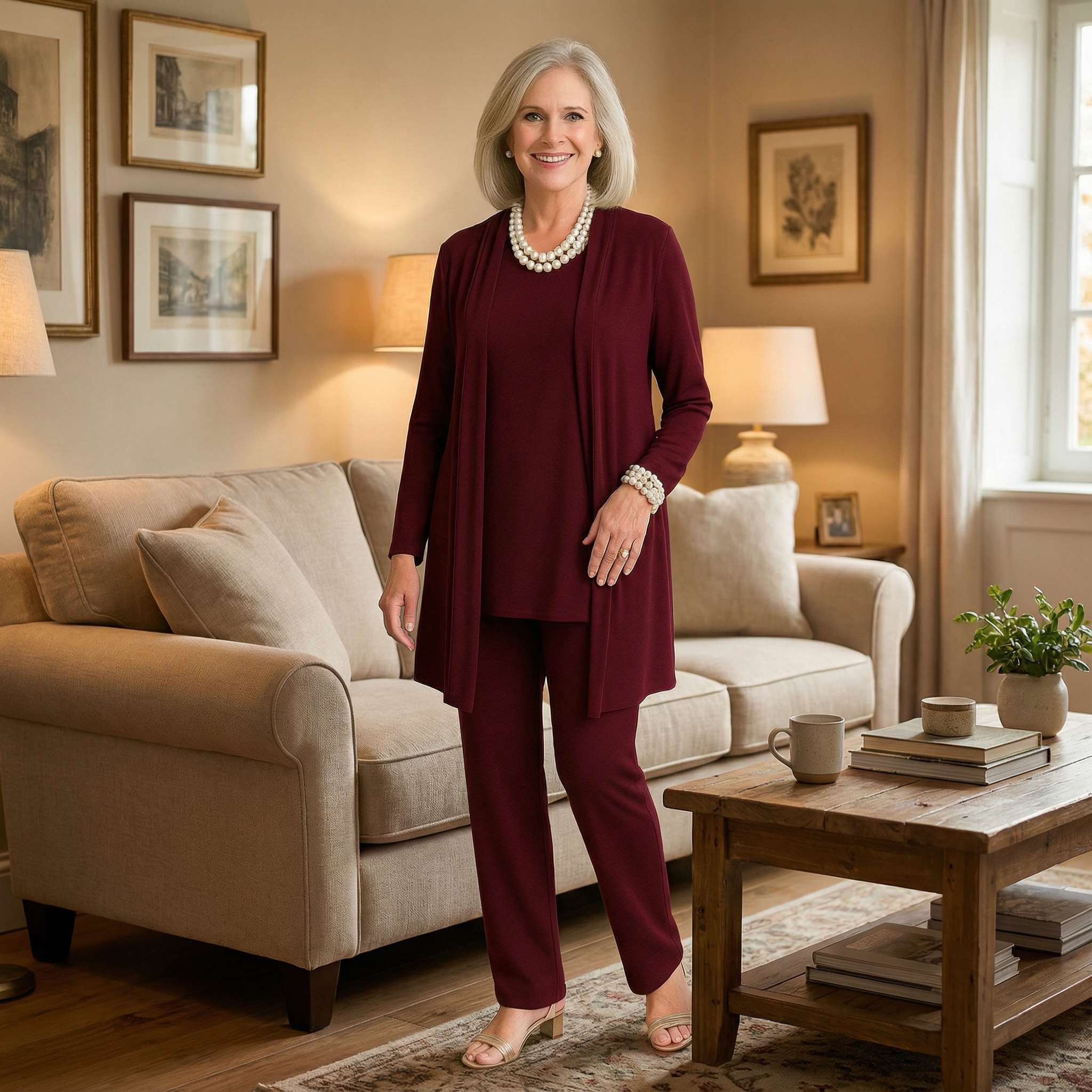 Margaret | Conjunto elegante de três peças