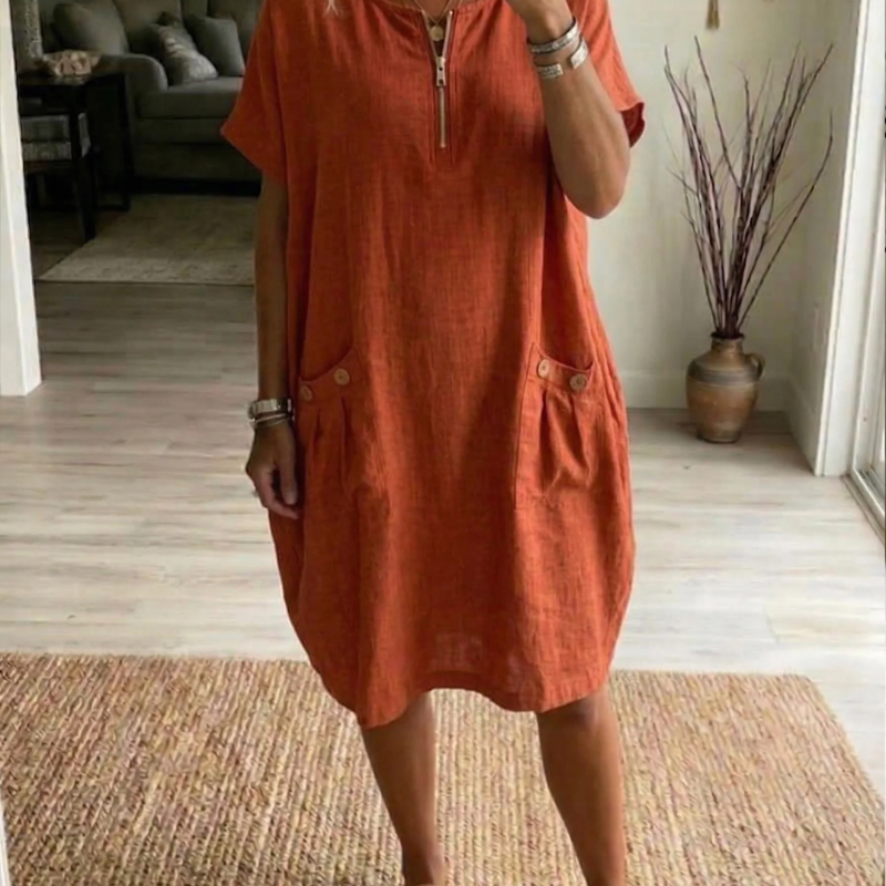 Tessa – Vestido com fecho éclair para Mulher