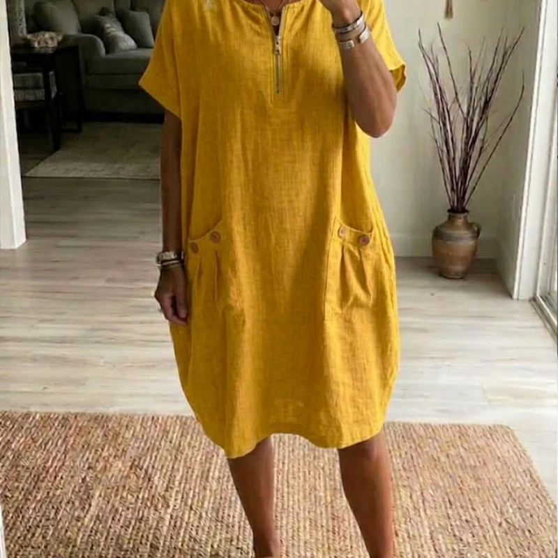 Tessa – Vestido com fecho éclair para Mulher