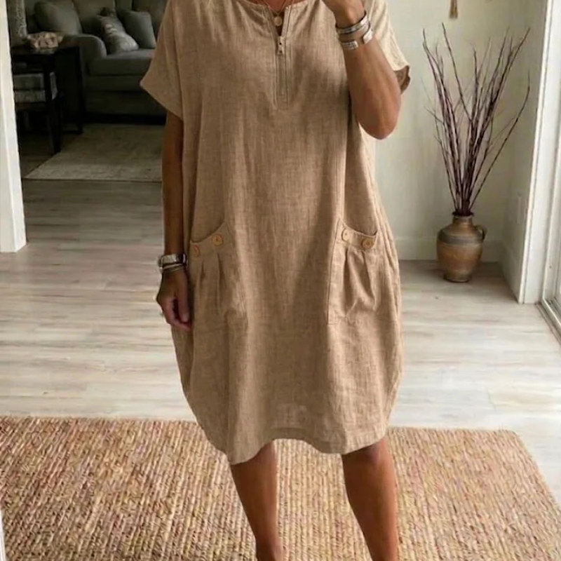 Tessa – Vestido com fecho éclair para Mulher