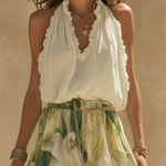 Lysandra — Conjunto Fluido Elegante com Estampado Floral