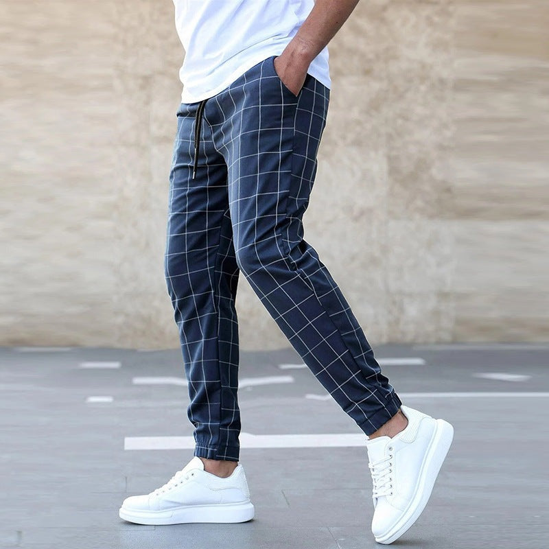 Colombo — Calças jogger xadrez para Homem