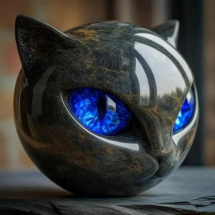 NyxCharm — Escultura Decorativa de Gato Preto