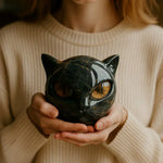 NyxCharm — Escultura Decorativa de Gato Preto
