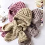 Polar — Gorro e cachecol corta-vento forrados em polar