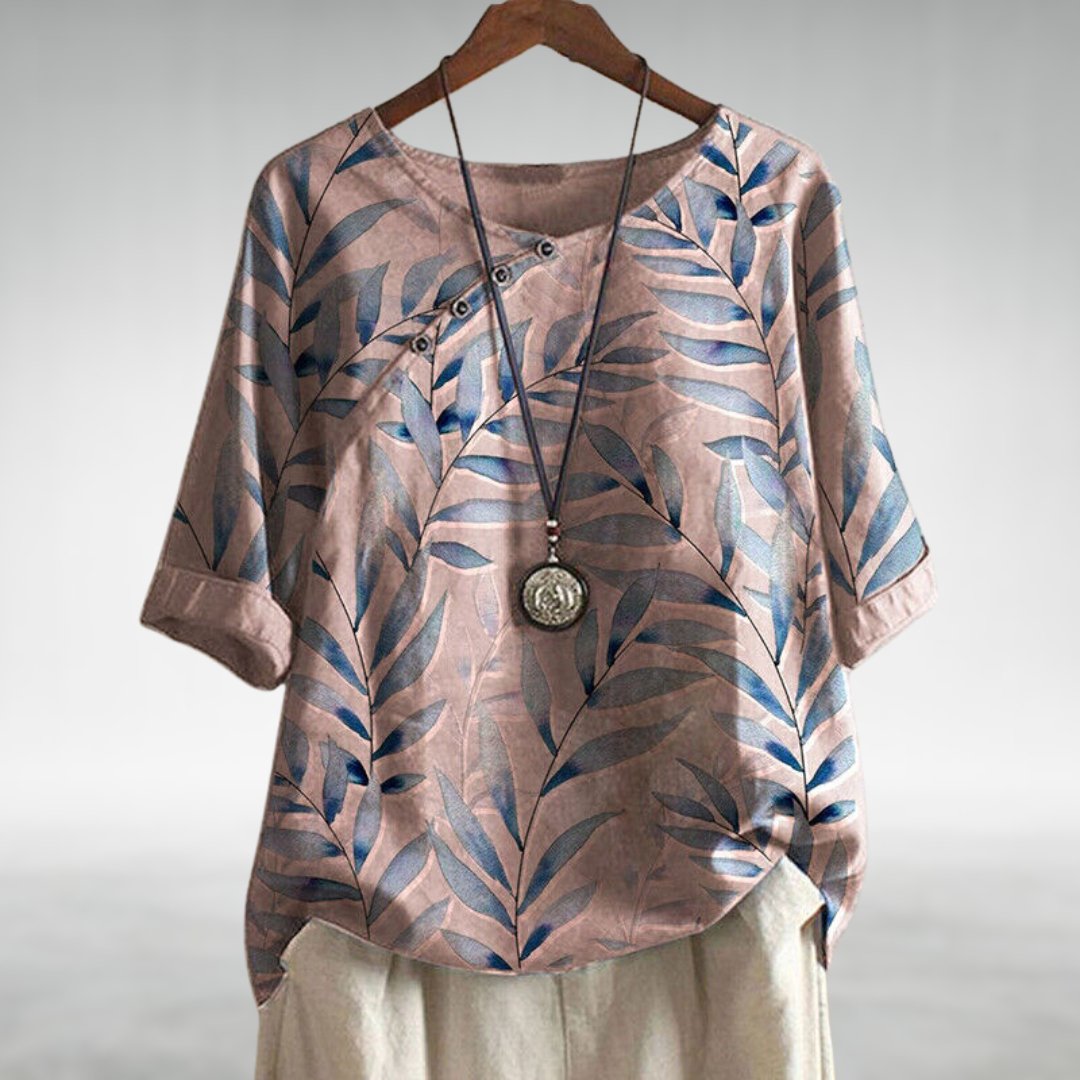 Veronica™ — Camisa Floral de Corte Confortável