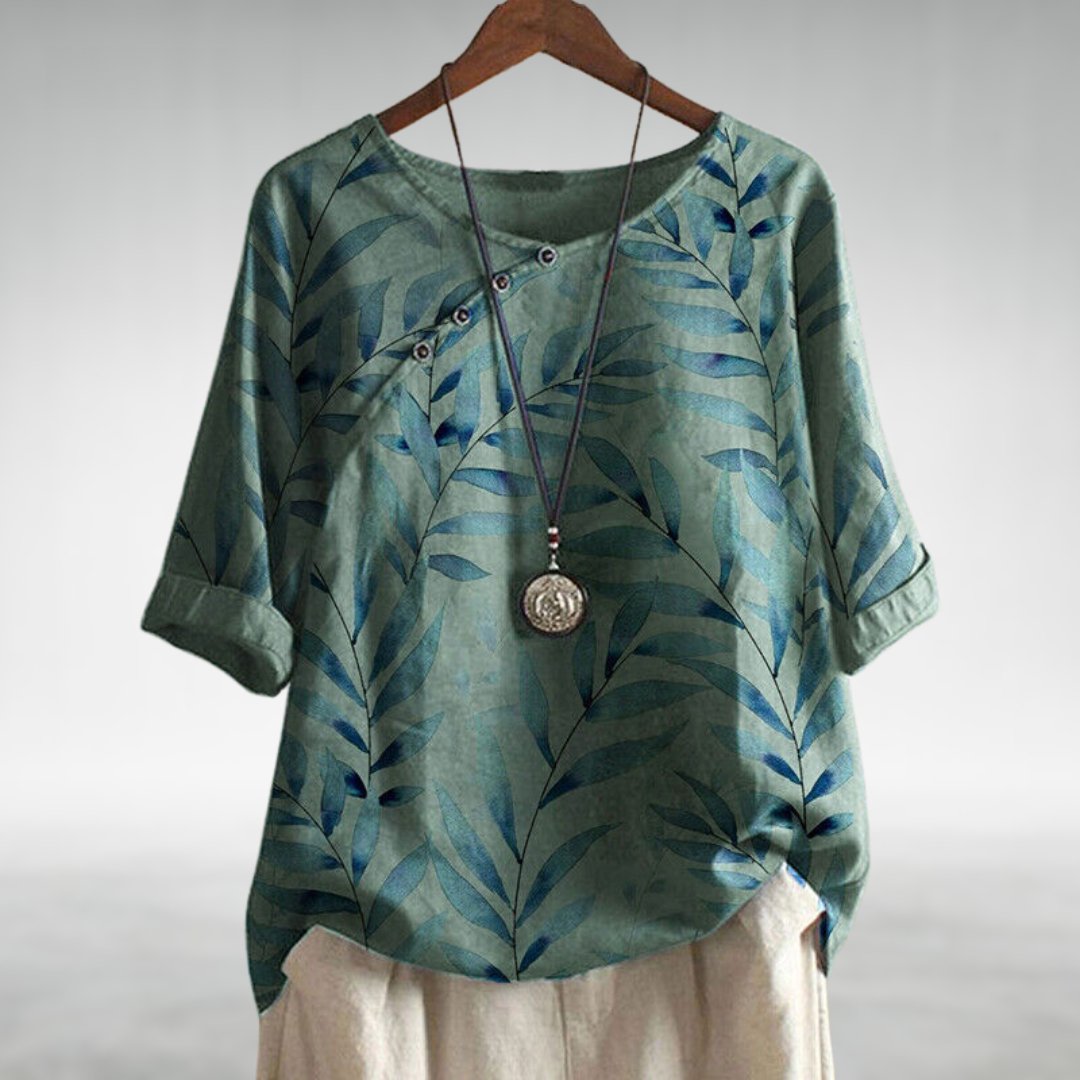 Veronica™ — Camisa Floral de Corte Confortável