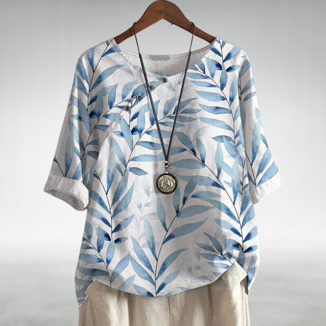 Veronica™ — Camisa Floral de Corte Confortável