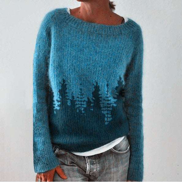 Alva | Camisola de manga comprida com padrão florestal