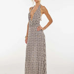 Camoni — Vestido Maxi com Estampado às Bolinhas