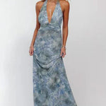 Camoni — Vestido Maxi com Estampado às Bolinhas