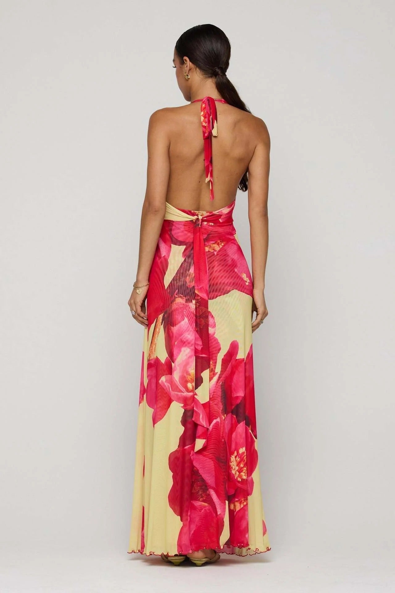 Camoni — Vestido Maxi com Estampado às Bolinhas