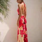 Camoni — Vestido Maxi com Estampado às Bolinhas