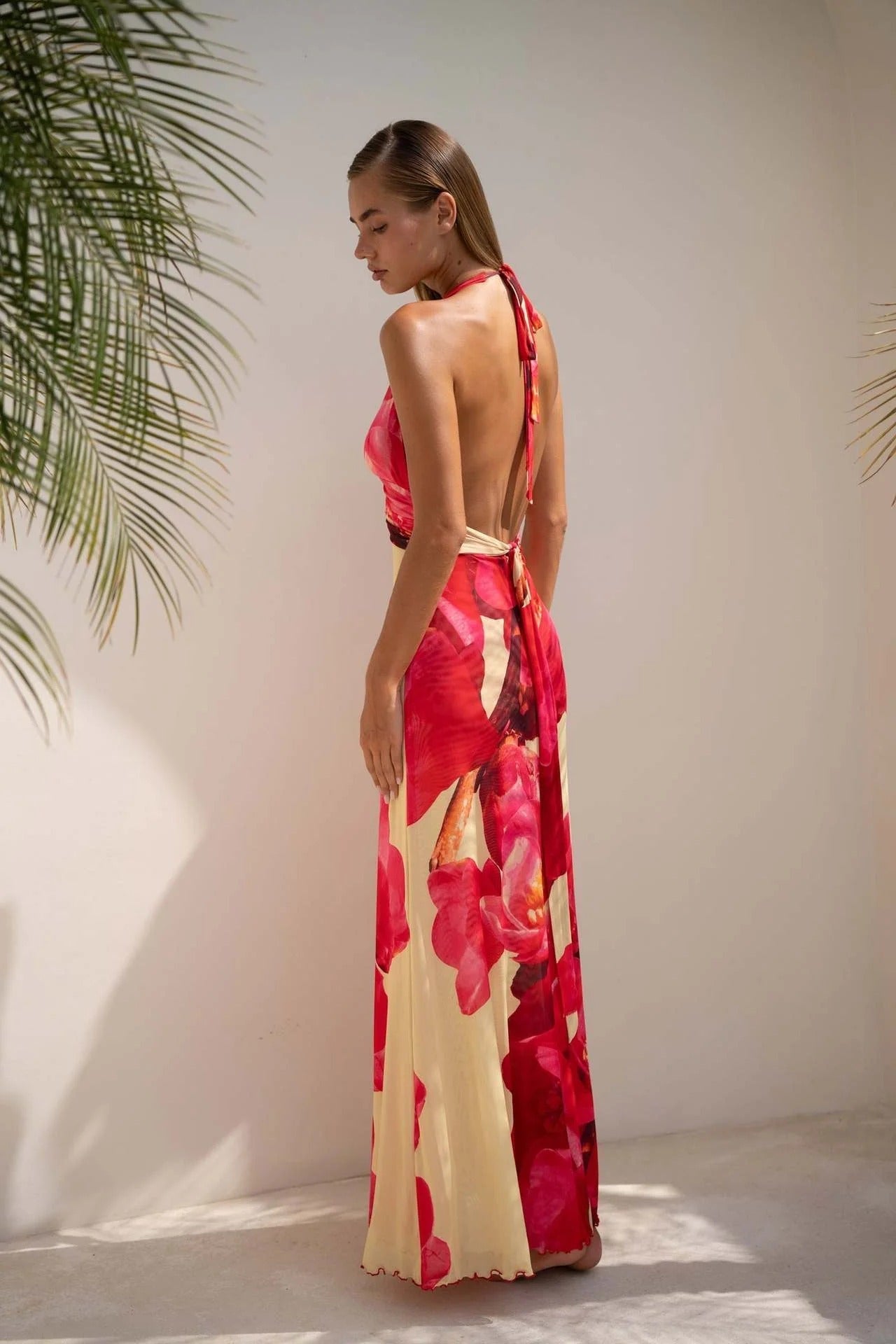 Camoni — Vestido Maxi com Estampado às Bolinhas