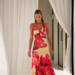 Camoni — Vestido Maxi com Estampado às Bolinhas