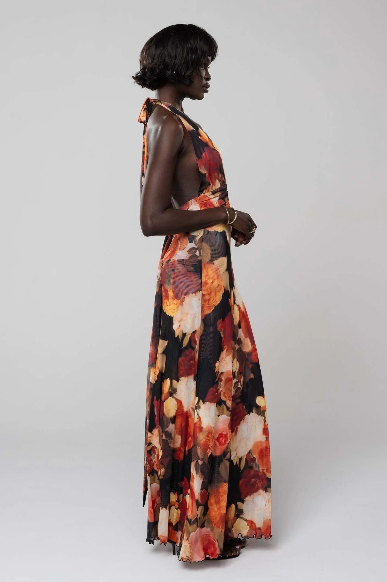 Camoni — Vestido Maxi com Estampado às Bolinhas