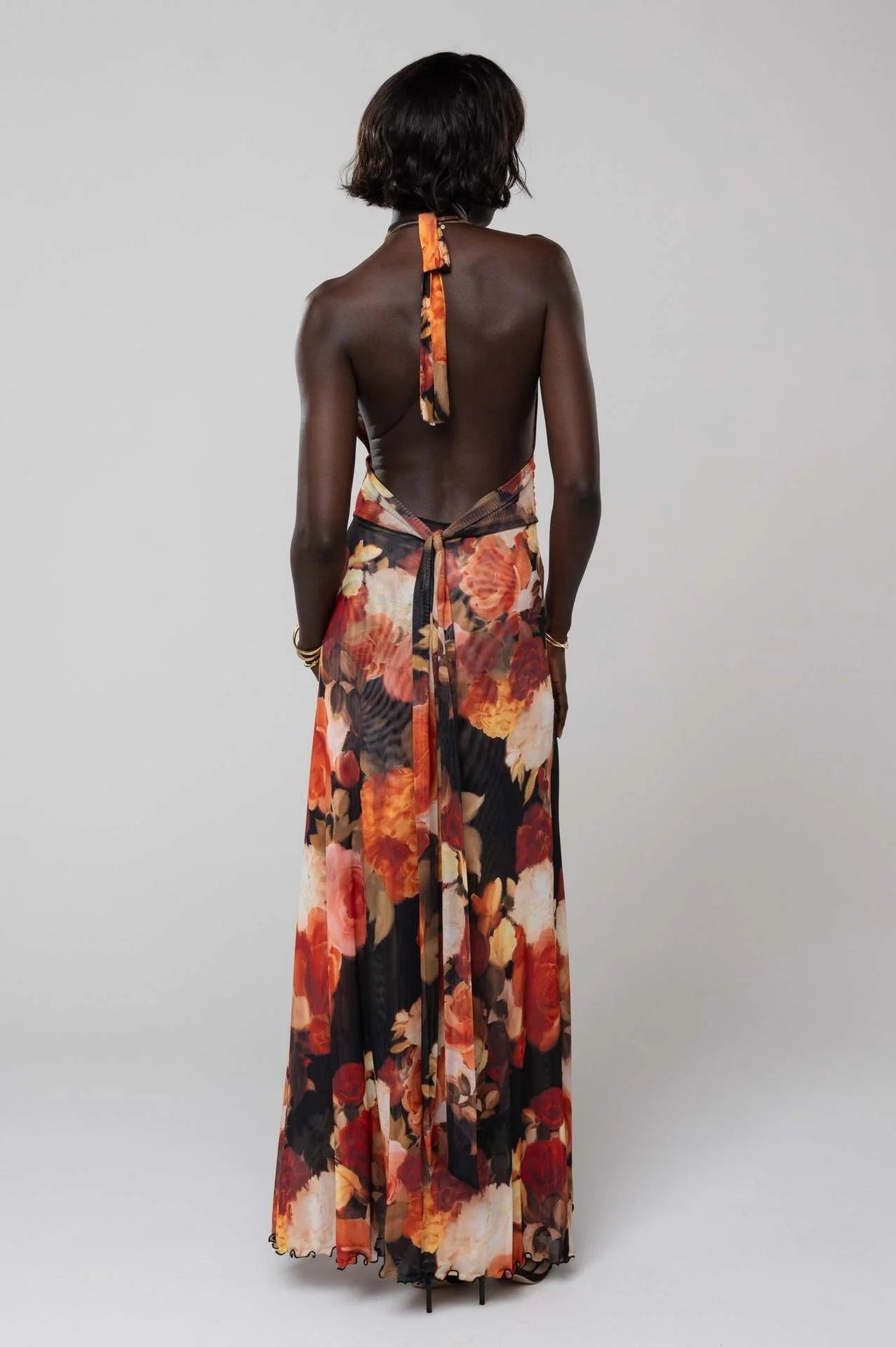 Camoni — Vestido Maxi com Estampado às Bolinhas