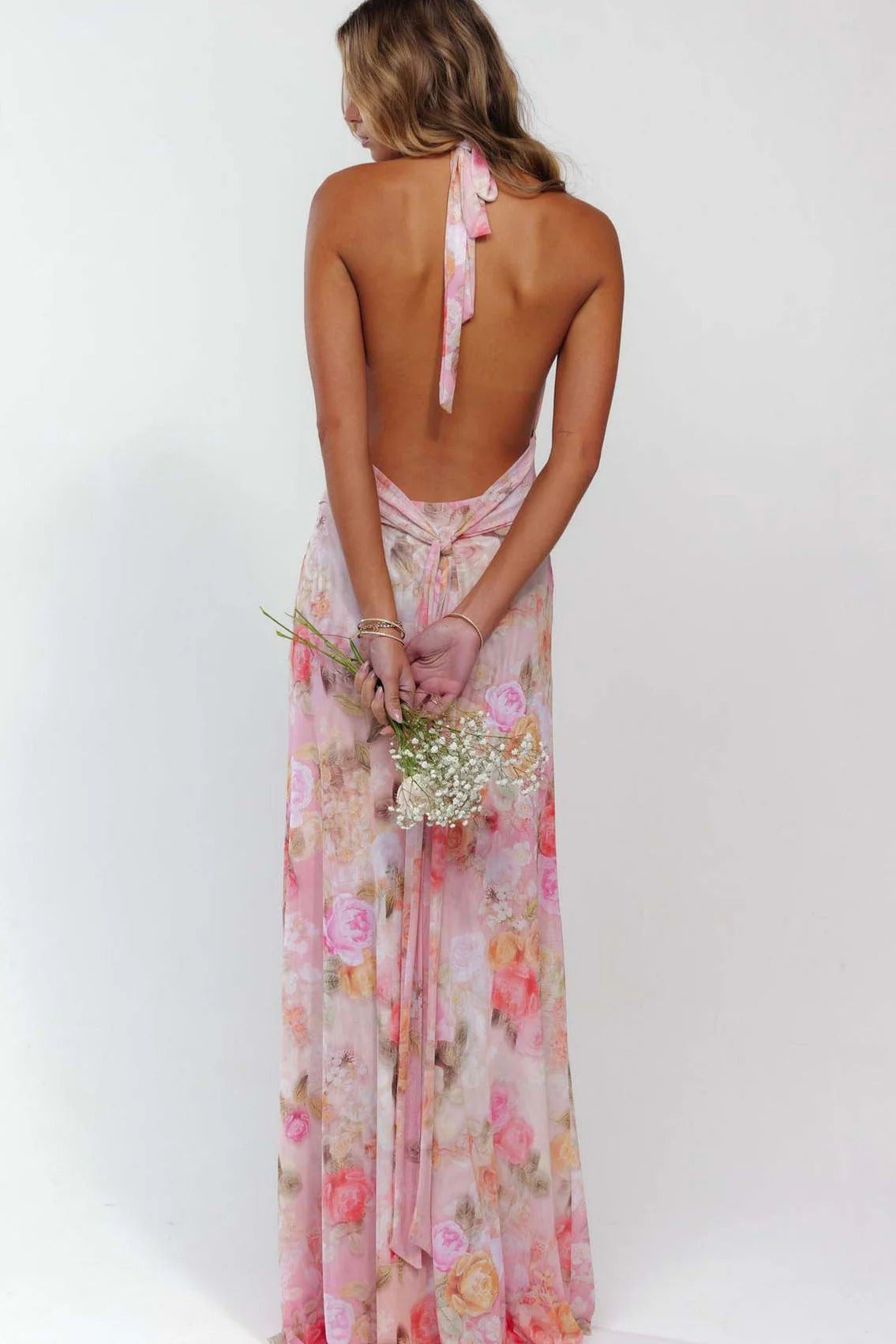 Camoni — Vestido Maxi com Estampado às Bolinhas