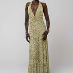 Camoni — Vestido Maxi com Estampado às Bolinhas